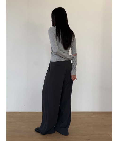 Didot.showroom(ディドット ショールーム)の「キボンロンT(Tシャツ/カットソー・レディース・レッド/ミント/アイボリー/ブラック/グレー・FREE)」の15枚目の写真
