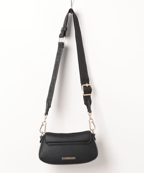 STEVE MADDEN（スティーブマデン）の「ラウンドフラップショルダーバッグ/S.MADDEN BTAIGA-VA（ショルダーバッグ・レディース・ブラック×ゴールド/ベージュ系その他・F）」の3枚目の写真