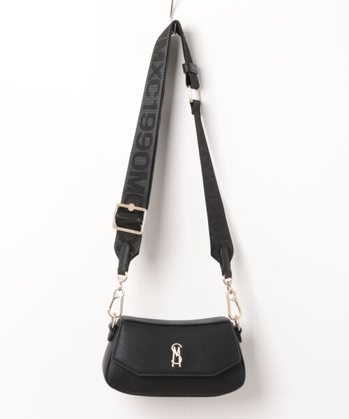 STEVE MADDEN（スティーブマデン）の「ラウンドフラップショルダーバッグ/S.MADDEN BTAIGA-VA（ショルダーバッグ・レディース・ブラック×ゴールド/ベージュ系その他・F）」の8枚目の写真