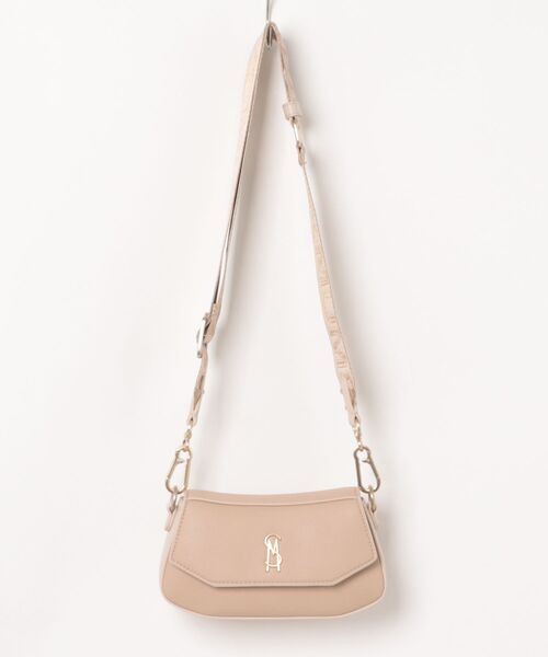 STEVE MADDEN（スティーブマデン）の「ラウンドフラップショルダーバッグ/S.MADDEN BTAIGA-VA（ショルダーバッグ・レディース・ブラック×ゴールド/ベージュ系その他・F）」の13枚目の写真