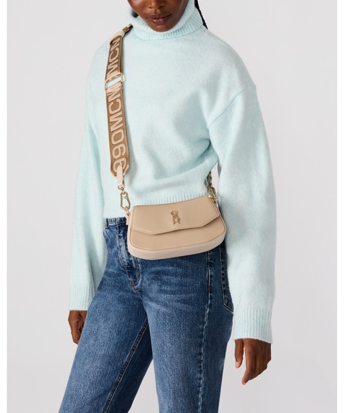 STEVE MADDEN（スティーブマデン）の「ラウンドフラップショルダーバッグ/S.MADDEN BTAIGA-VA（ショルダーバッグ・レディース・ブラック×ゴールド/ベージュ系その他・F）」の6枚目の写真