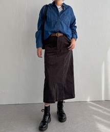 LBC | 【美ラインシルエット】コーデュロイベイカーIラインスカート(スカート)