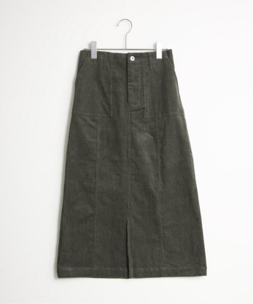 LBC（エルビーシー）の「コーデュロイベイカーIラインスカート（スカート・レディース・オフホワイト/ブルー系その他/キャメル/チャコール・M/L）」の13枚目の写真