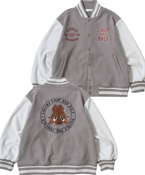 セール】2025AW Disney/ディズニー フリースボンディング ワッペン刺繍