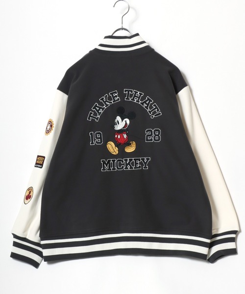 セール】2025AW Disney/ディズニー フリースボンディング ワッペン刺繍