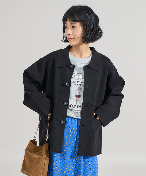 セール】＜マシーンウォッシャブル＞ スウェットライクニット
