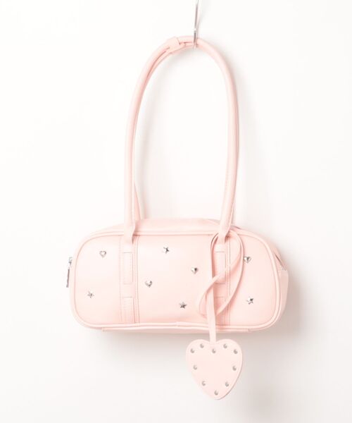 frunco(フランコ)の「モチーフスタッズ合皮BAG(ハンドバッグ・レディース・ブラウン/ブラック/ピンク・FREE)」の2枚目の写真