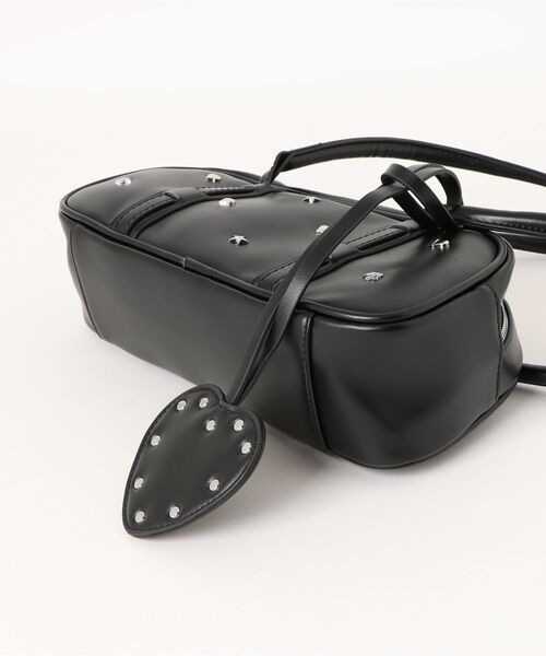 frunco(フランコ)の「モチーフスタッズ合皮BAG(ハンドバッグ・レディース・ブラウン/ブラック/ピンク・FREE)」の5枚目の写真