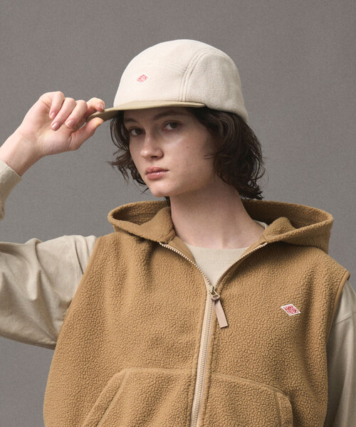 DANTON（ダントン）の「DANTON | フリースジェットキャップ（キャップ・レディース・ベージュ/ブラック・F）」の13枚目の写真