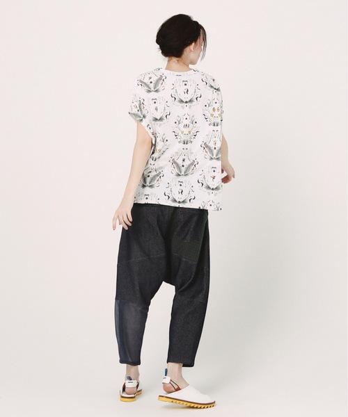 BEDSIDEDRAMA(ベットサイドドラマ)の「Dance In The Garden Tee(Tシャツ/カットソー・レディース・ナチュラル/ブラック・1)」の10枚目の写真
