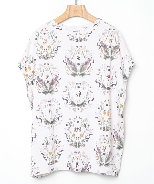 BEDSIDEDRAMA(ベットサイドドラマ)の「Dance In The Garden Tee(Tシャツ/カットソー・レディース・ナチュラル/ブラック・1)」の11枚目の写真