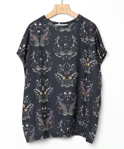 BEDSIDEDRAMA(ベットサイドドラマ)の「Dance In The Garden Tee(Tシャツ/カットソー・レディース・ナチュラル/ブラック・1)」の14枚目の写真
