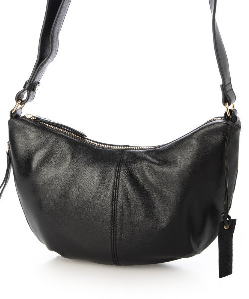 ATLANTA（アトランタ）の「アトランタ ATLANTA / やぎ革軽量ハーフムーンショルダー（ショルダーバッグ・レディース・ベージュ/シルバー系その他3/ブラック/カーキ・FREE）」の2枚目の写真