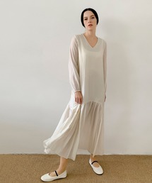 DECADE CLASSIC（ディケイド クラシック）の「DECADE CLASSIC テンセルマキシワンピース（ワンピース）」