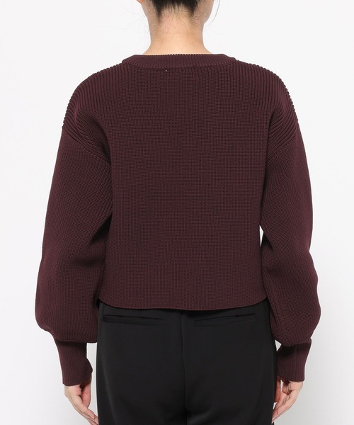 HARE（ハレ）の「レースパーツVネックニット(HARE)（ニット/セーター・レディース・ボルドー/ブラック・FREE）」の18枚目の写真