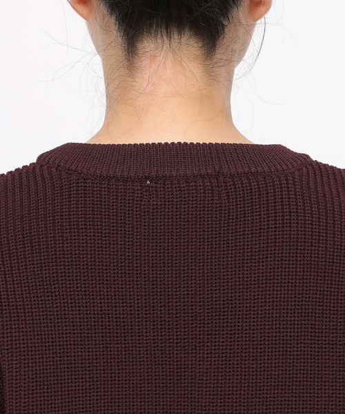 HARE（ハレ）の「レースパーツVネックニット(HARE)（ニット/セーター・レディース・ボルドー/ブラック・FREE）」の14枚目の写真