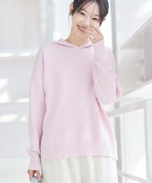 Dessin（デッサン）の「【洗える／体型カバー】ちょうどいいニットパーカ（ニット/セーター）」