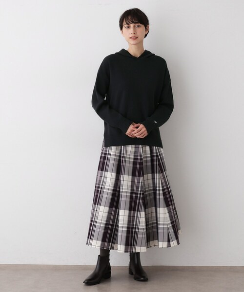 Dessin（デッサン）の「【洗える／体型カバー】ちょうどいいニットパーカ（ニット/セーター・レディース・ボルドー/ダークウッド/ナチュラル/ネイビー/アイボリー/ベビーピンク・00/01/03/02）」の22枚目の写真