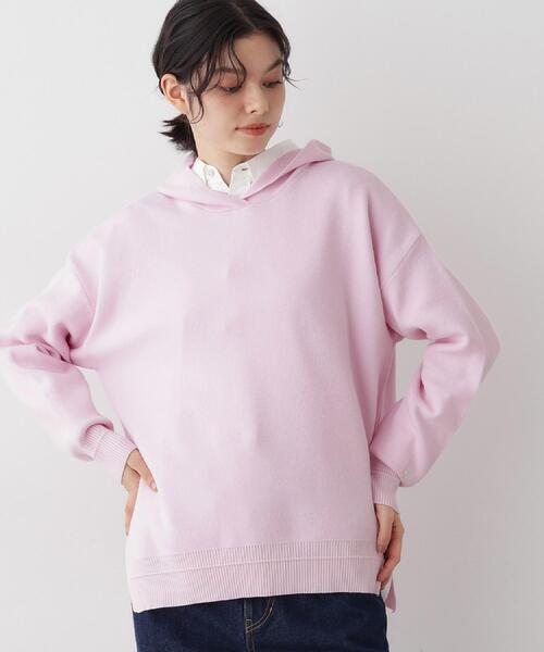 Dessin（デッサン）の「【洗える／体型カバー】ちょうどいいニットパーカ（ニット/セーター・レディース・ボルドー/ダークウッド/ナチュラル/ネイビー/アイボリー/ベビーピンク・00/01/03/02）」の15枚目の写真