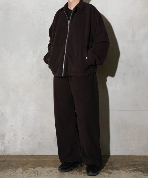 SUNNY  SPORTS（サニースポーツ）の「SUNNY SPORTS GOLF / サニースポーツゴルフ FLEECE 2PARTS WIDE PANT フリース ワイドパンツ（その他パンツ・メンズ・ダークブラウン/ブラック・MEDIUM/LARGE）」の5枚目の写真