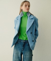 LE CIEL BLEU（ルシェルブルー）の「ロービングツイードオーバーサイズジャケット / Roving Tweed Oversized Jacket（テーラードジャケット）」