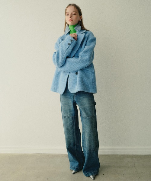 セール】ロービングツイードオーバーサイズジャケット / Roving Tweed