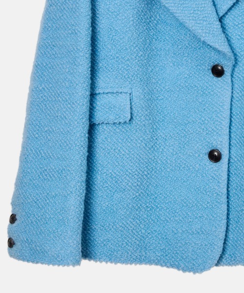 LE CIEL BLEU（ルシェルブルー）の「ロービングツイードオーバーサイズジャケット / Roving Tweed Oversized Jacket（テーラードジャケット・レディース・ライトイエロー/ライトブルー・36）」の14枚目の写真
