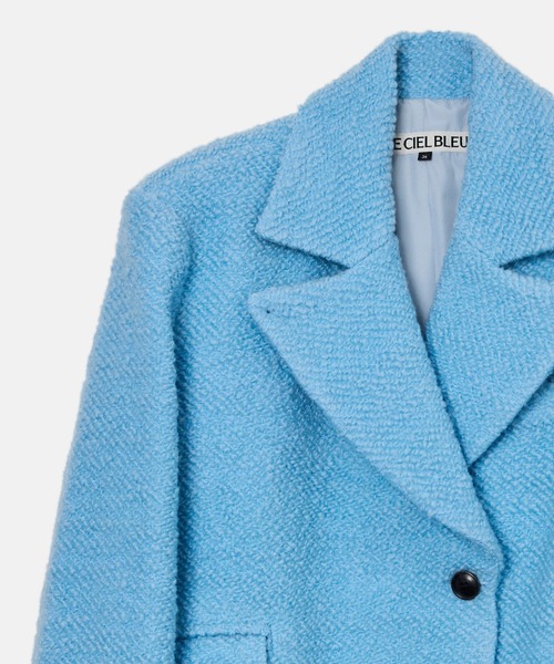 LE CIEL BLEU（ルシェルブルー）の「ロービングツイードオーバーサイズジャケット / Roving Tweed Oversized Jacket（テーラードジャケット・レディース・ライトイエロー/ライトブルー・36）」の13枚目の写真