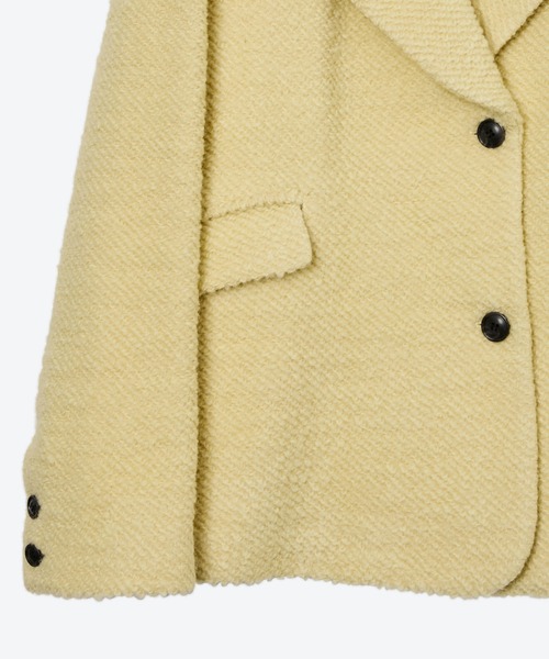 LE CIEL BLEU（ルシェルブルー）の「ロービングツイードオーバーサイズジャケット / Roving Tweed Oversized Jacket（テーラードジャケット・レディース・ライトイエロー/ライトブルー・36）」の16枚目の写真