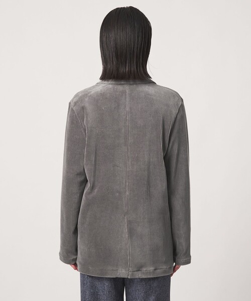 A DAY IN THE LIFE UNITED ARROWS(アデイインザライフユナイテッドアローズ)の「カットコーデュロイ ダブルジャケット <A DAY IN THE LIFE>(テーラードジャケット・レディース・ブラック/モカ・FREE)」の7枚目の写真