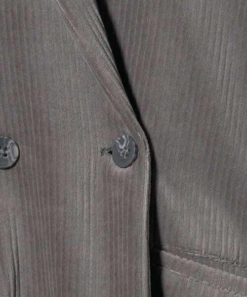 A DAY IN THE LIFE UNITED ARROWS(アデイインザライフユナイテッドアローズ)の「カットコーデュロイ ダブルジャケット <A DAY IN THE LIFE>(テーラードジャケット・レディース・ブラック/モカ・FREE)」の15枚目の写真