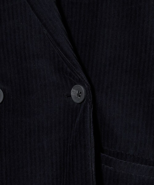 A DAY IN THE LIFE UNITED ARROWS(アデイインザライフユナイテッドアローズ)の「カットコーデュロイ ダブルジャケット <A DAY IN THE LIFE>(テーラードジャケット・レディース・ブラック/モカ・FREE)」の19枚目の写真