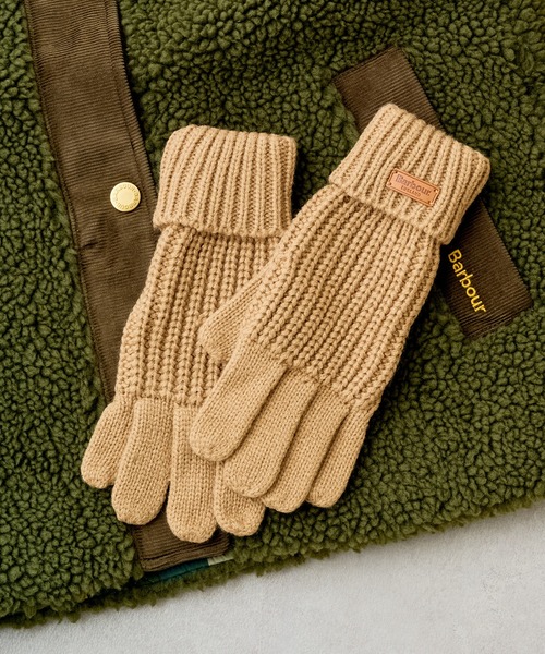 Barbour（バブアー）の「【Barbour】barbour saltburn knitted gloves/ニット手袋（手袋・レディース・アイボリー/ブラック/オリーブ・FREE）」の2枚目の写真
