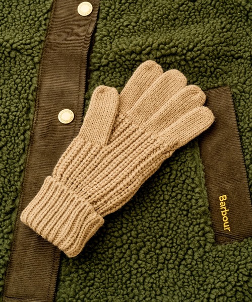 Barbour（バブアー）の「【Barbour】barbour saltburn knitted gloves/ニット手袋（手袋・レディース・アイボリー/ブラック/オリーブ・FREE）」の4枚目の写真