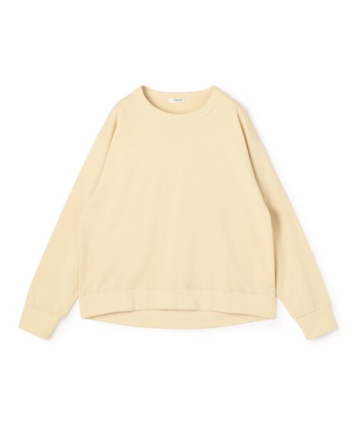 MACPHEE(マカフィー)の「ハイゲージスエット ロングスリーブプルオーバー(スウェット・レディース・ライトベージュ/ホワイト・S)」の1枚目の写真