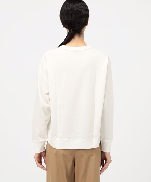 MACPHEE(マカフィー)の「ハイゲージスエット ロングスリーブプルオーバー(スウェット・レディース・ライトベージュ/ホワイト・S)」の6枚目の写真