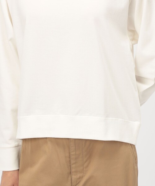 MACPHEE(マカフィー)の「ハイゲージスエット ロングスリーブプルオーバー(スウェット・レディース・ライトベージュ/ホワイト・S)」の10枚目の写真