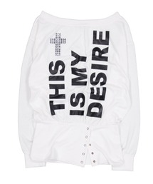 SETUPEXE（セットアップイーエックスイー）の「【SETUP‐EXE】BOLD LETTERING LOOSE TOP / 【セットアップエグゼ】ボールドレタリングルーズ長袖Ｔシャツ（Tシャツ/カットソー）」