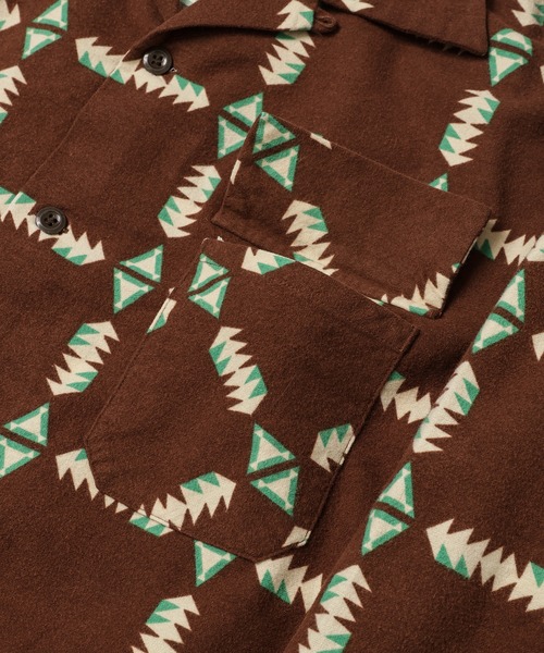 BOW WOW(バウワウ)の「NAVAJO PRINT FLANNEL SHIRT AGED(シャツ/ブラウス・メンズ・ブラウン系その他・L/XL)」の6枚目の写真