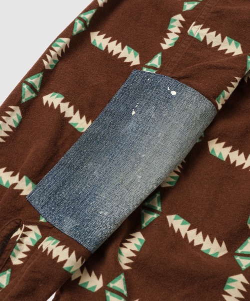 BOW WOW(バウワウ)の「NAVAJO PRINT FLANNEL SHIRT AGED(シャツ/ブラウス・メンズ・ブラウン系その他・L/XL)」の7枚目の写真