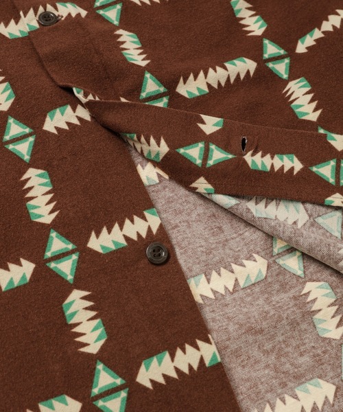 BOW WOW(バウワウ)の「NAVAJO PRINT FLANNEL SHIRT AGED(シャツ/ブラウス・メンズ・ブラウン系その他・L/XL)」の10枚目の写真