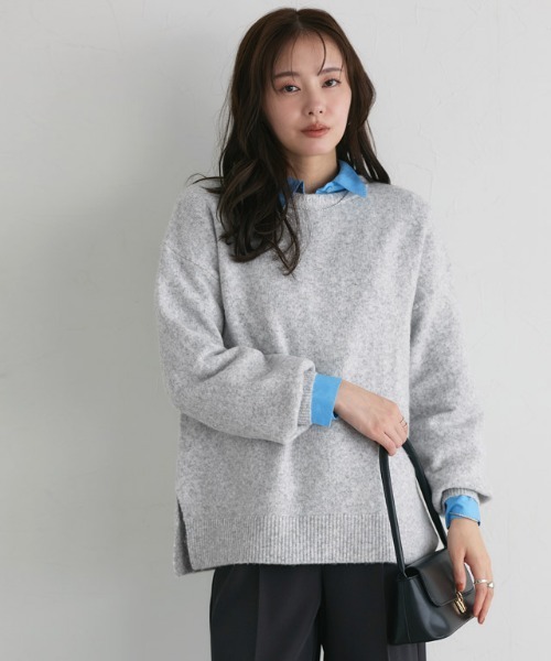 セール】ウールMIXオーバーサイズニット（ニット/セーター）｜Pierrot