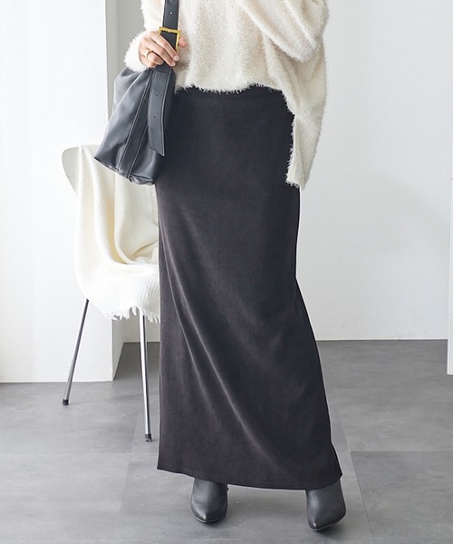 ReDial(リダイアル)の「モールコールロングスカート(スカート・レディース・ブラウン/アイボリー/ブラック・M/L/LL/3L)」の14枚目の写真