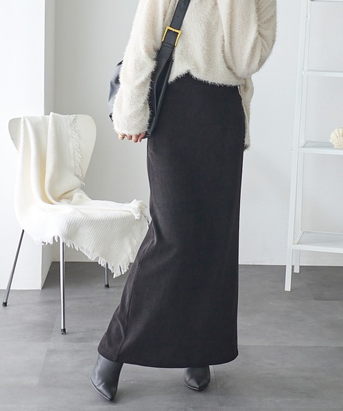 ReDial(リダイアル)の「モールコールロングスカート(スカート・レディース・ブラウン/アイボリー/ブラック・M/L/LL/3L)」の16枚目の写真