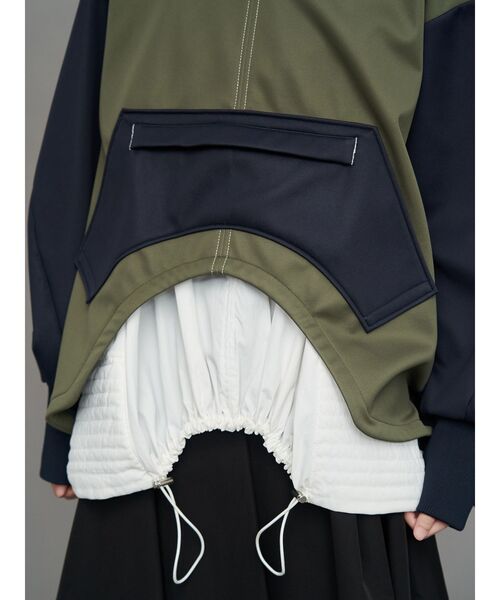 UN3D.（アンスリード）の「ROUND HEM 3LAYER FLEECE TOP / ラウンドヘムスリーレイヤーフリーストップ（Tシャツ/カットソー・レディース・ブラック/その他1・36/38）」の5枚目の写真