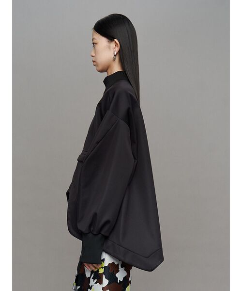 UN3D.（アンスリード）の「ROUND HEM 3LAYER FLEECE TOP / ラウンドヘムスリーレイヤーフリーストップ（Tシャツ/カットソー・レディース・ブラック/その他1・36/38）」の12枚目の写真