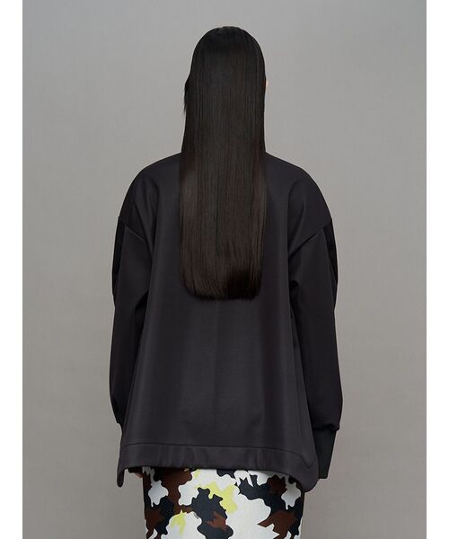 UN3D.（アンスリード）の「ROUND HEM 3LAYER FLEECE TOP / ラウンドヘムスリーレイヤーフリーストップ（Tシャツ/カットソー・レディース・ブラック/その他1・36/38）」の13枚目の写真