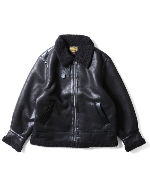 セール】UNIVERD72 フェイクムートンB-3ジャケット（ムートンコート