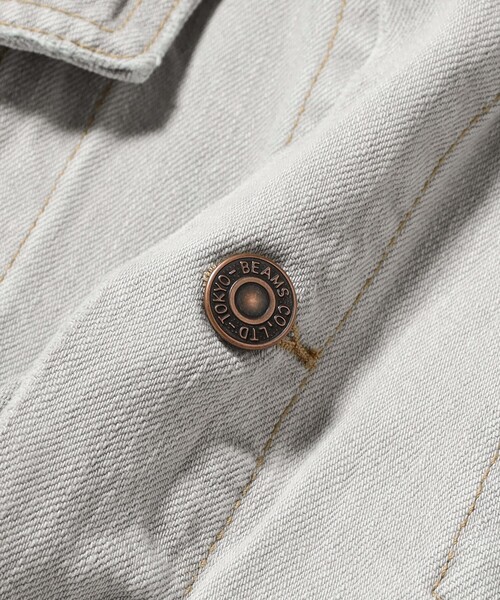 BEAMS(ビームス)の「ワイドショート ダメージ デニム ジャケット(デニムジャケット・メンズ・グレー/インディゴブルー・XL/L/M/S)」の3枚目の写真