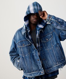 BEAMS（ビームス）の「ワイドショート ダメージ デニム ジャケット（デニムジャケット）」